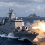 중국 구축함 일본 EEZ 실사격