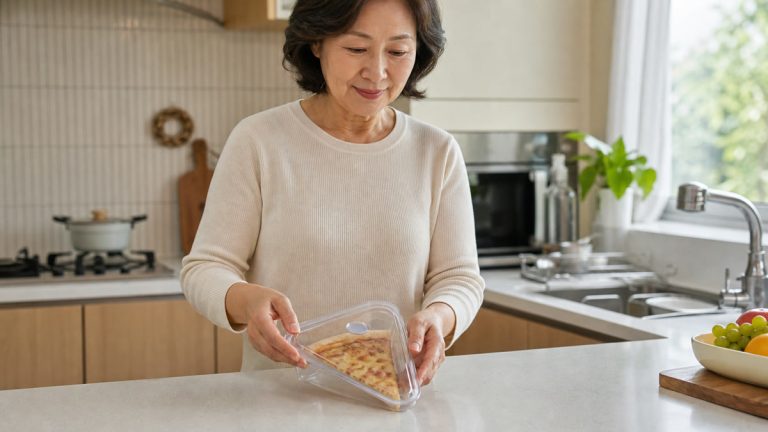남은 피자 한 조각 보관