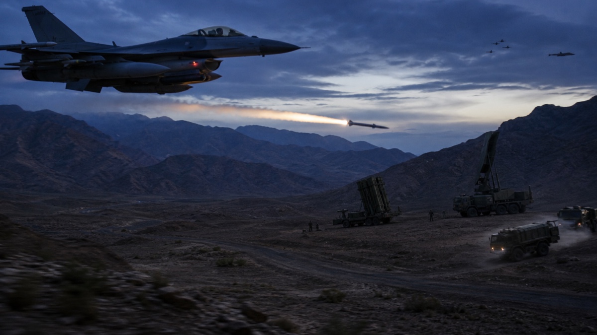 F-16CJ 중동 방공제압 이동