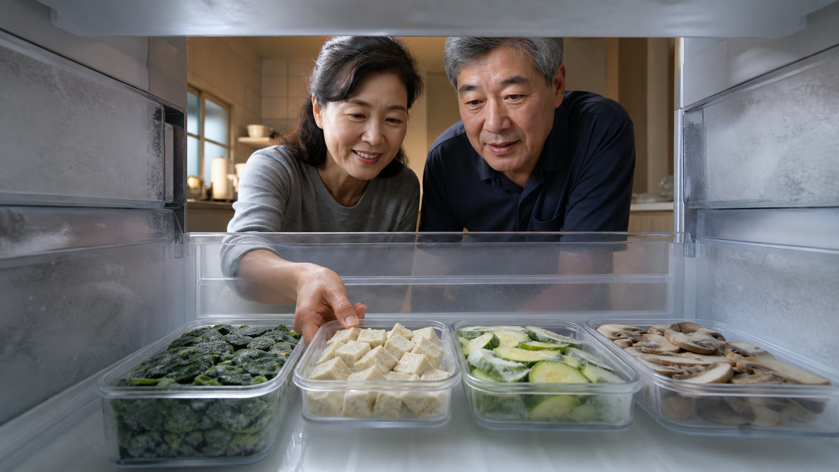 "봉지째 넣었다간 대참사"…비싼 채소 본전 뽑는 '평평하게 얼리기' 법칙 보니 4 베리·브로콜리·우엉·팽이버섯을 용도별로 손질해 냉동하는 가정