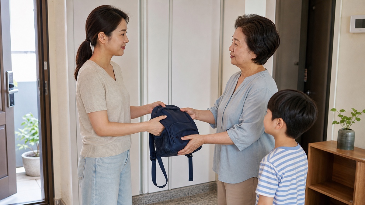 손주 돌봄 귀가 인계