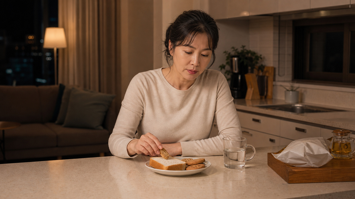"몸속 장기 녹이는 최악의 버릇"…밤에 먹으면 위험한 음식 TOP4 2 늦은 밤 빵·과자 덜기