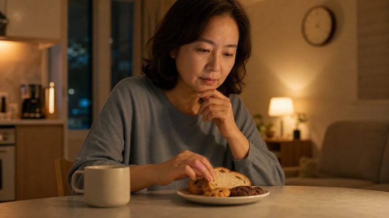 늦은 밤 빵·과자 덜기