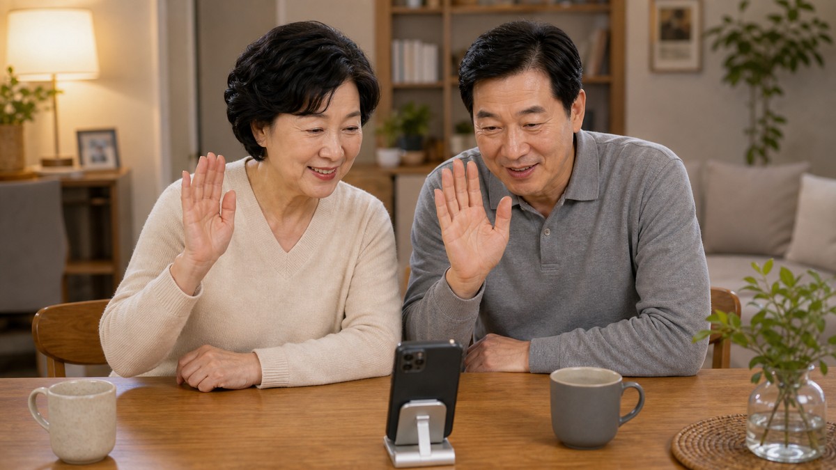 부모 안부 연락 약속