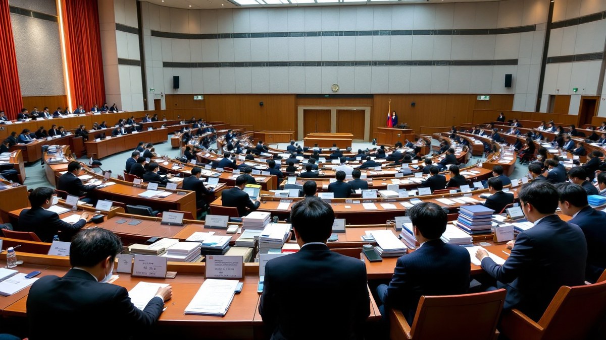 국회 예산심의 현장 / 출처 : 더위드카 AI 제작(이해를 돕기 위한 이미지)