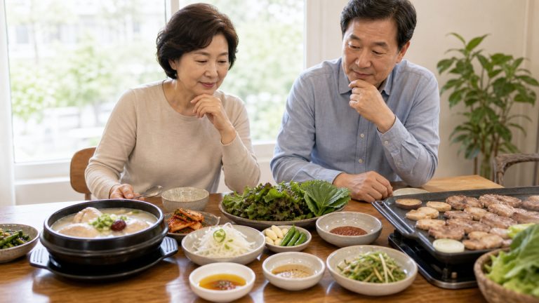 보양식 국물·찍장 확인 장면