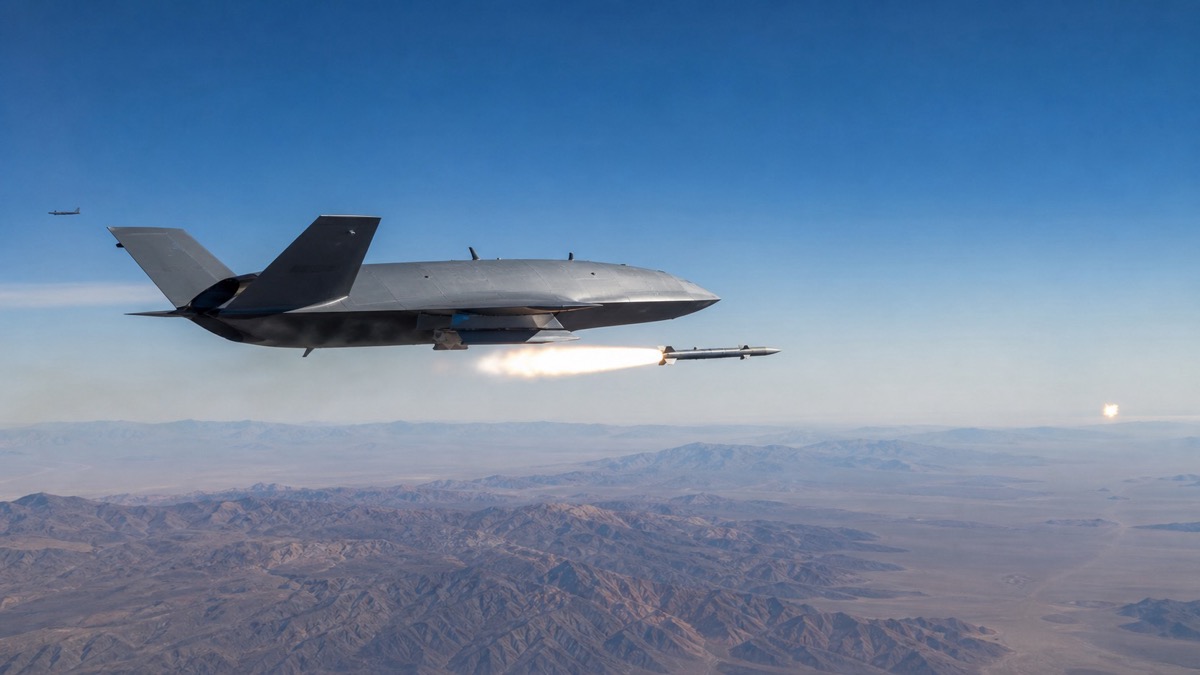 YFQ-44A AIM-120 실탄 발사 시험